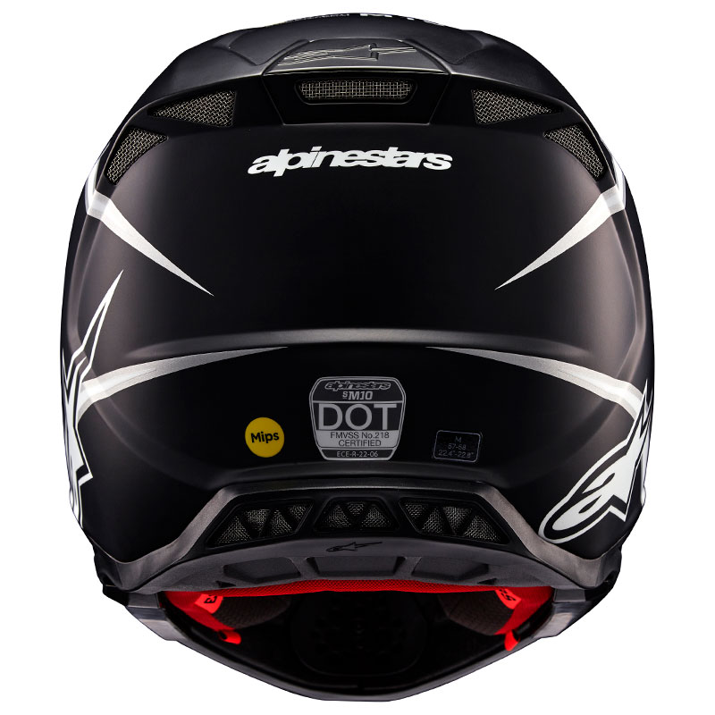 casque cross alpinestars sm10 2026 ampress noir blanc offroad