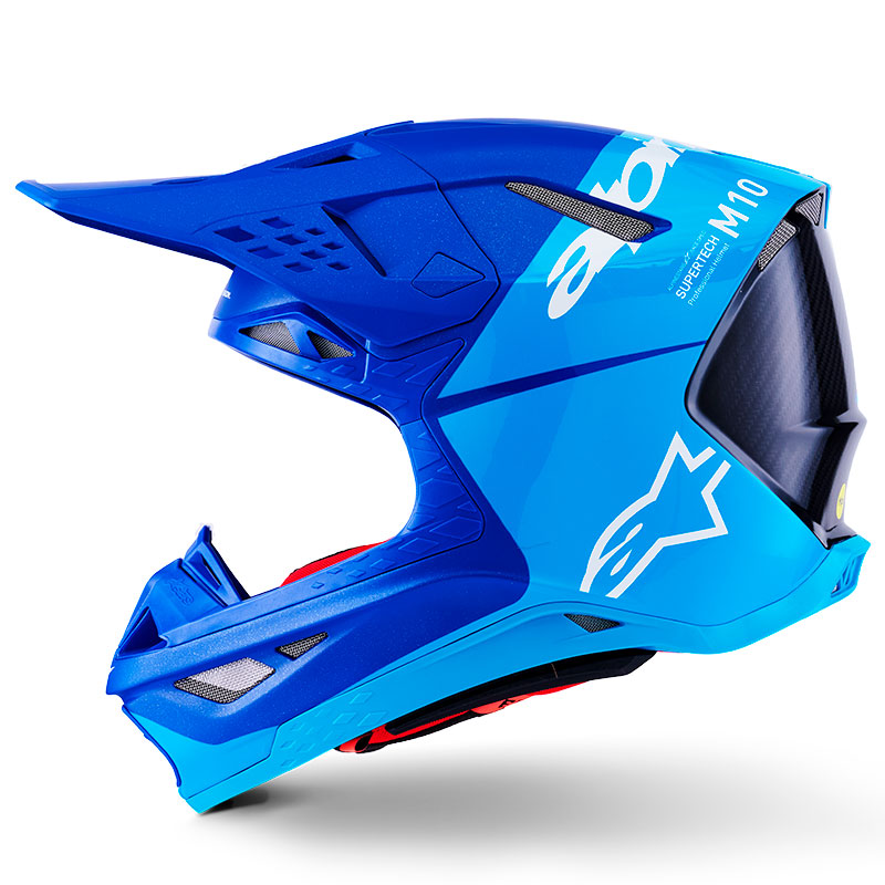 casque cross alpinestars sm10 2026 flood bleu fxmotors
