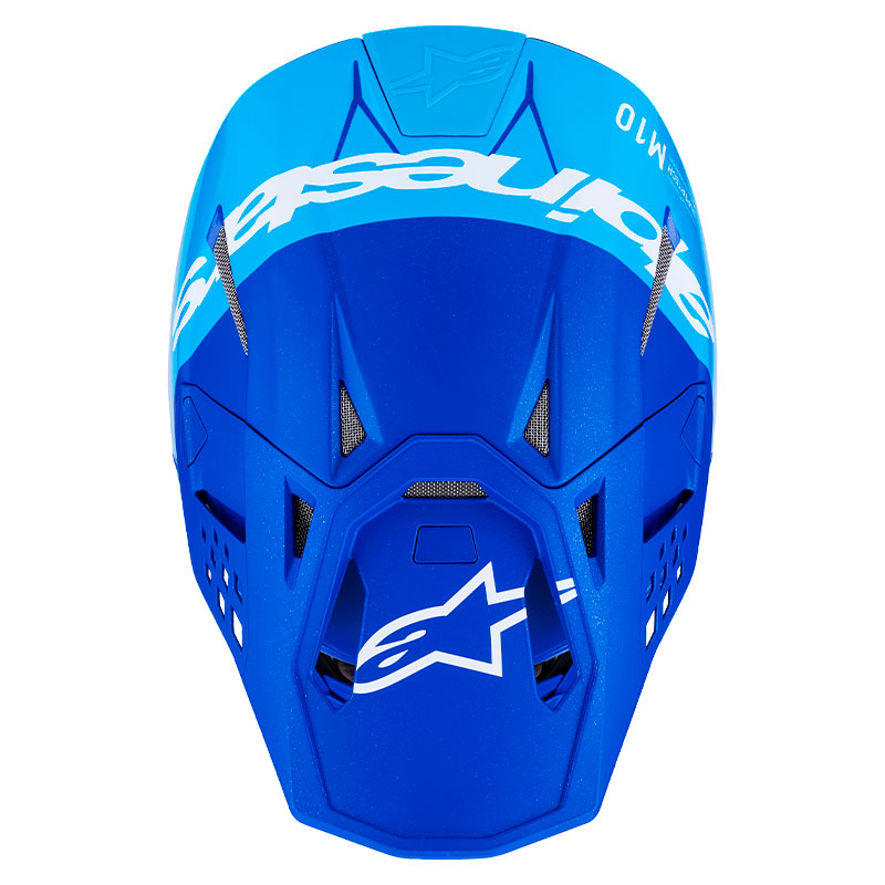casque cross alpinestars sm10 2026 flood bleu trail