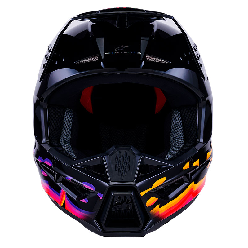 casque cross alpinestars sm3 2026 force noir violet motocross