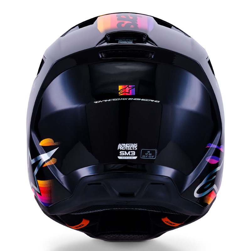 casque cross alpinestars sm3 2026 force noir violet offroad