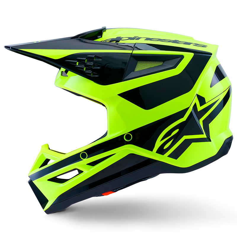 casque cross alpinestars sm3 2026 heat jaunefluo noir fxmotors