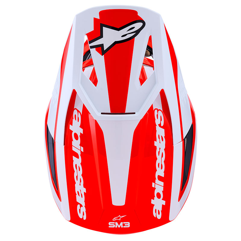 casque cross alpinestars sm3 2026 heat rouge blanc offroad