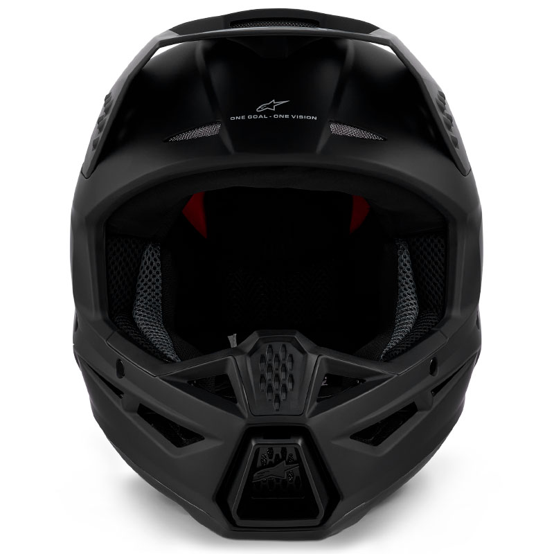 casque cross alpinestars sm3 2026 solid noir mat enduro