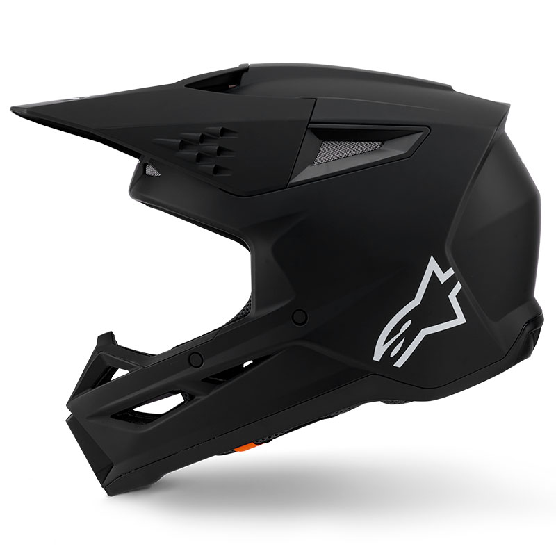 casque cross alpinestars sm3 2026 solid noir mat fxmotors