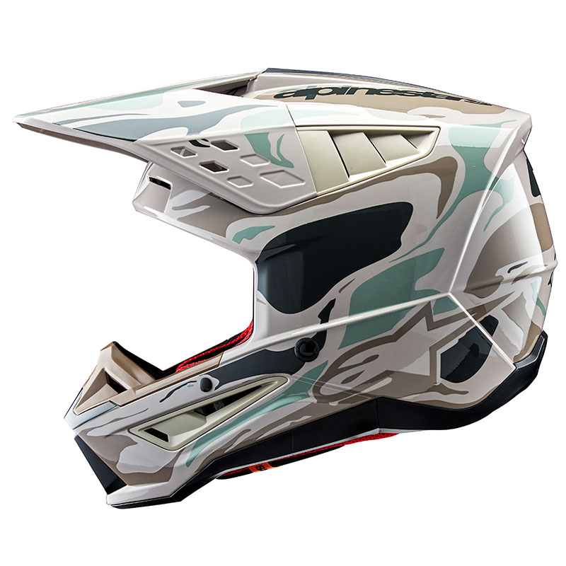 casque cross alpinestars sm5 2026 mineral marron fxmotors