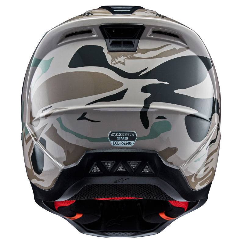 casque cross alpinestars sm5 2026 mineral marron trail