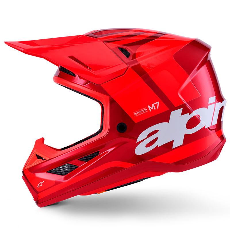 casque cross alpinestars sm7 2026 core rouge fxmotors