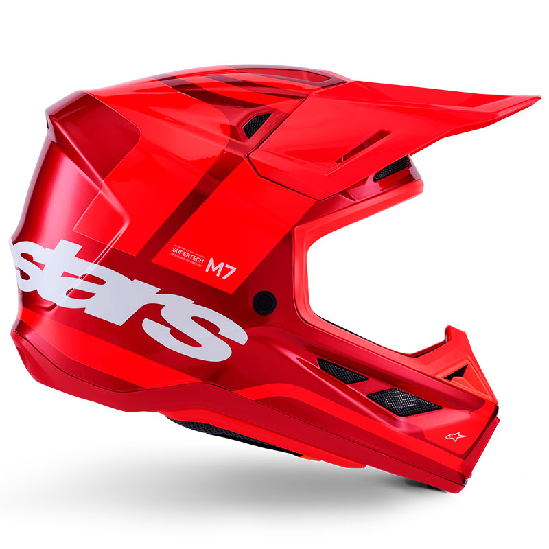 casque cross alpinestars sm7 2026 core rouge supercross