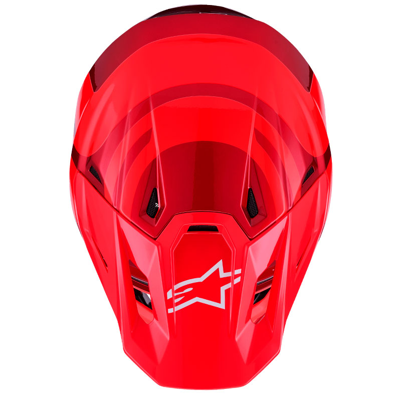 casque cross alpinestars sm7 2026 core rouge trail