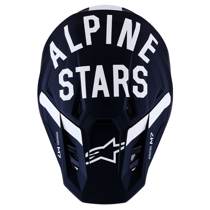 casque cross alpinestars sm7 2026 dasher noir blanc trail