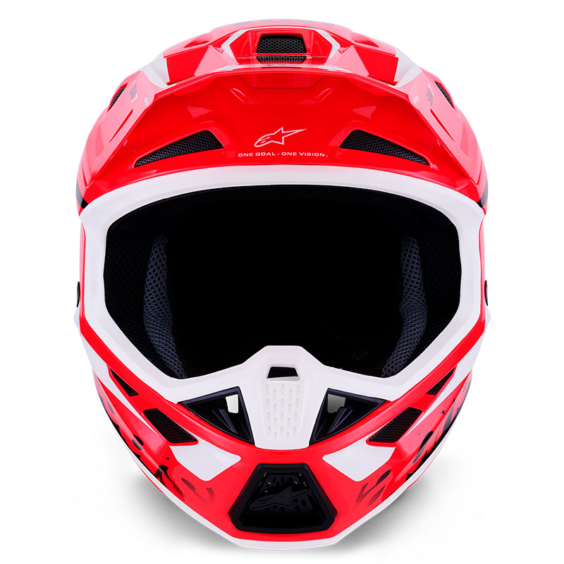 casque cross alpinestars sm7 2026 deed rouge blanc motocross