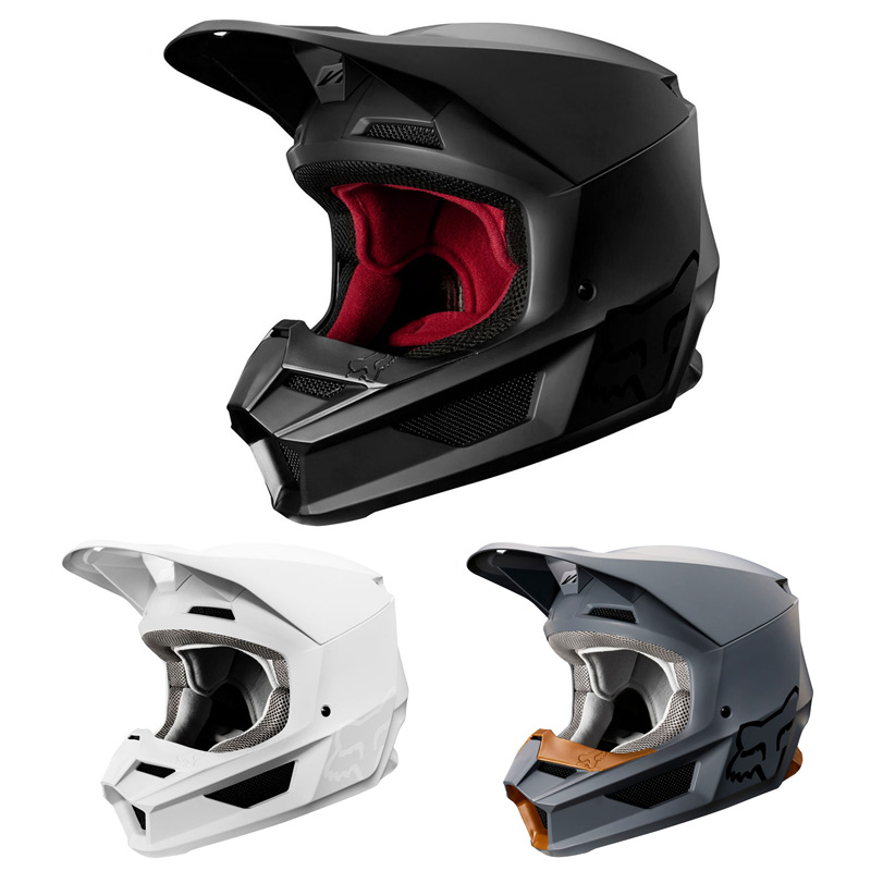 casque cross fox racing V1 matte 2020 fx