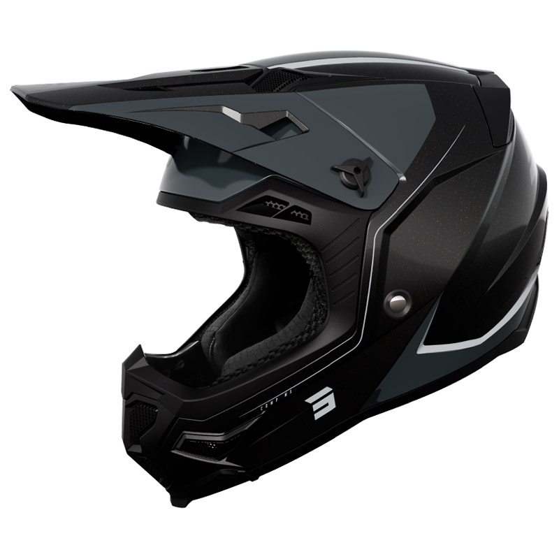 casque cross shot core comp 2023 noir moto