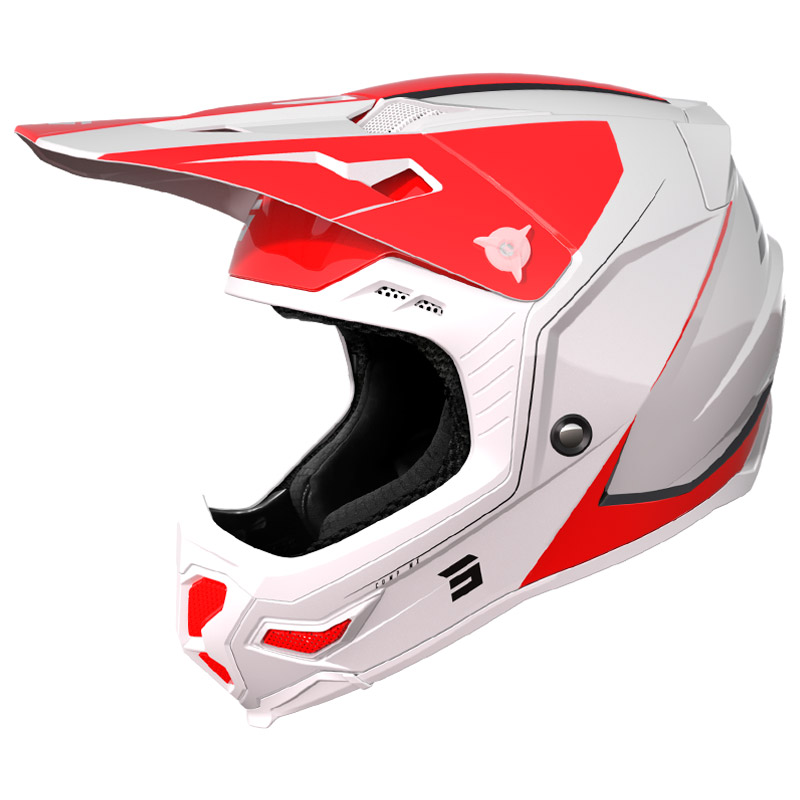 casque cross shot core comp 2023 rouge moto