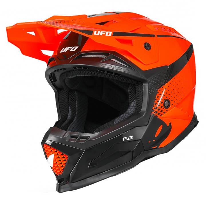 casque cross ufo echus orange noir 24 motocross