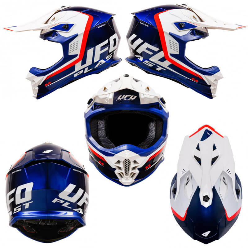 casque cross ufo intrepid navy 2024 enduro