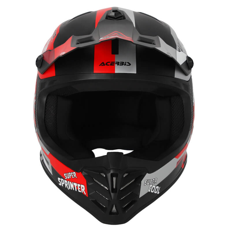 casque enfant acerbis profile noir rouge 2024 cross