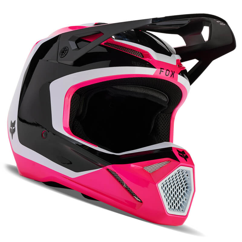 casque enfant fox racing v1 nitro rose 2024 motocross