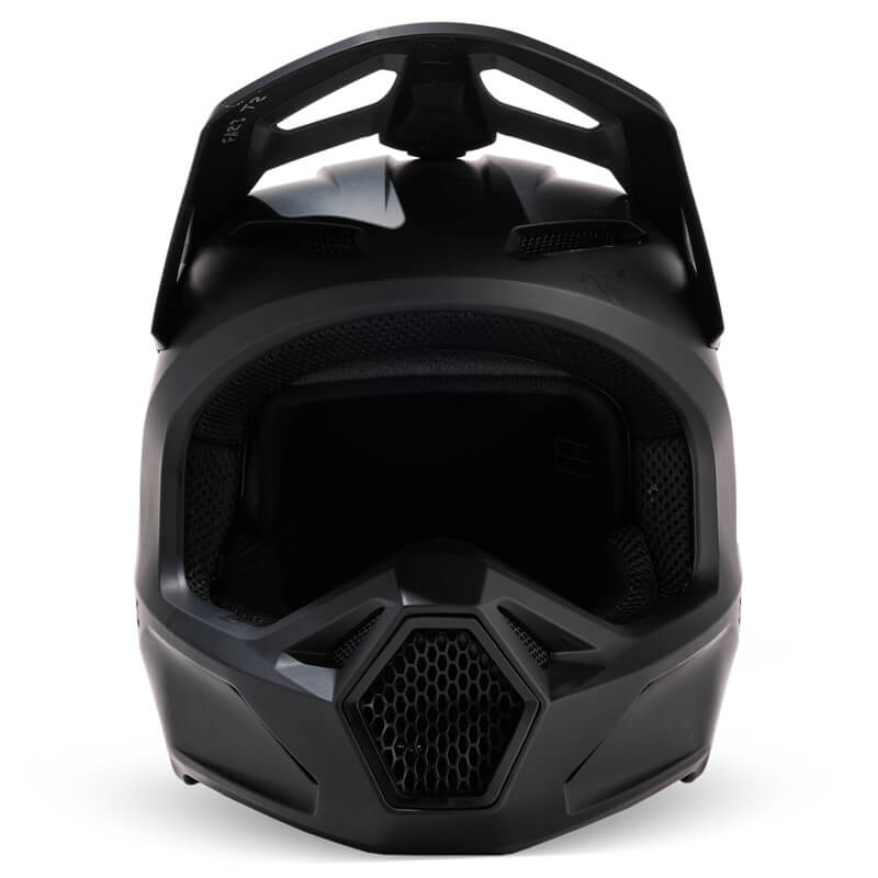 casque enfant fox racing v1 noir mat 2024 tt