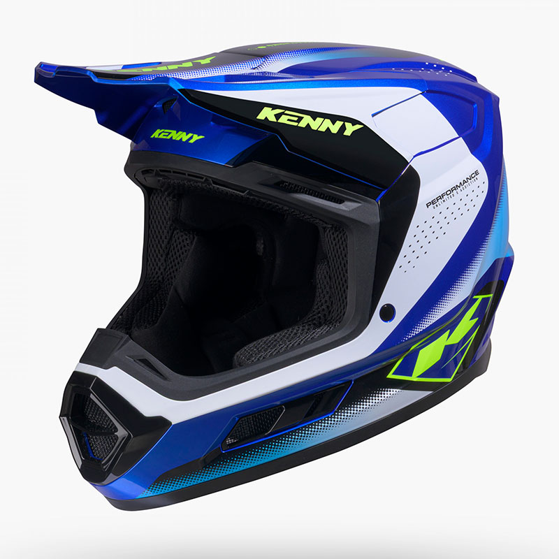 casque enfant kenny performance graphic racing blue 1
