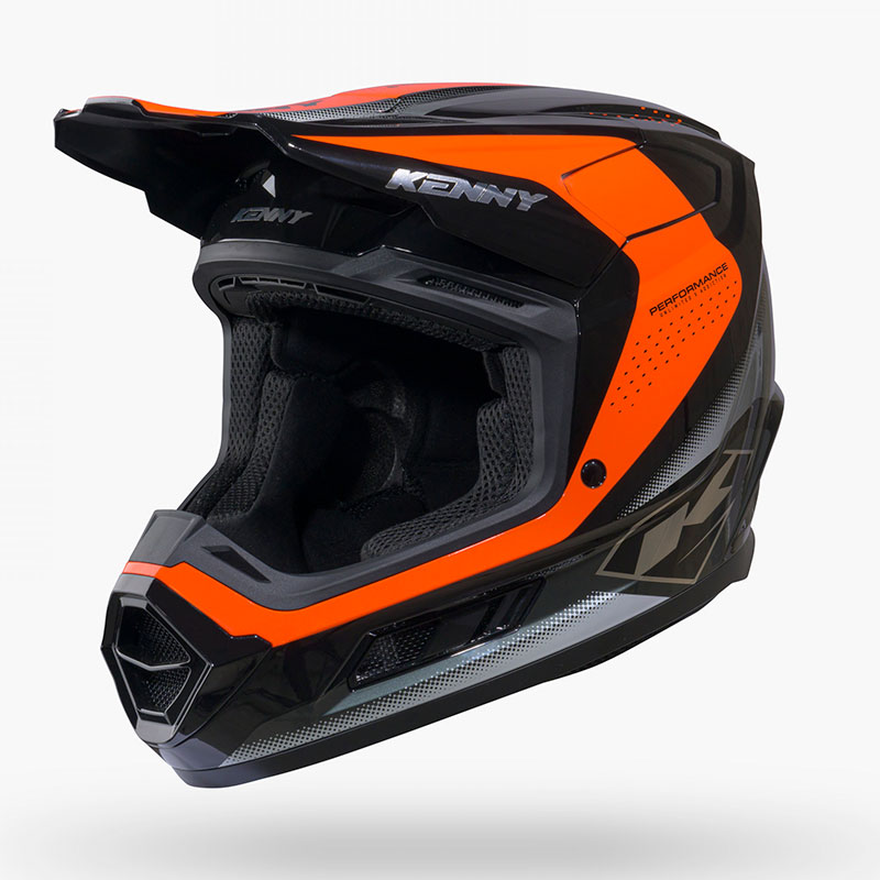 casque enfant kenny performance graphic racing orange 1