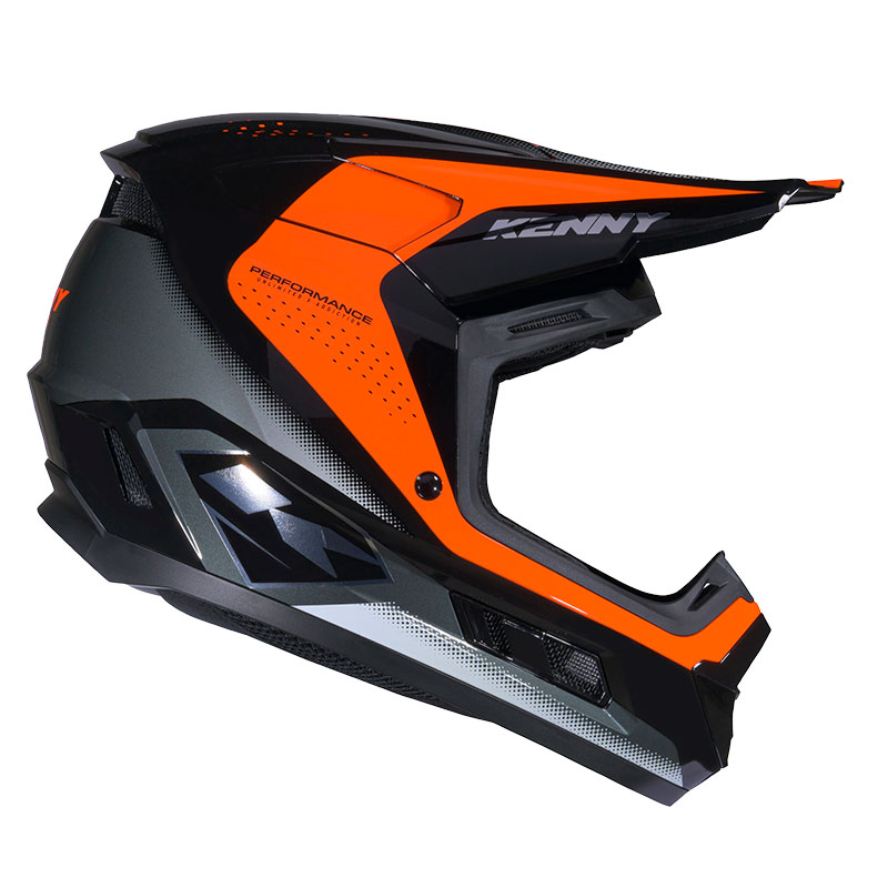 casque enfant kenny performance graphic racing orange
