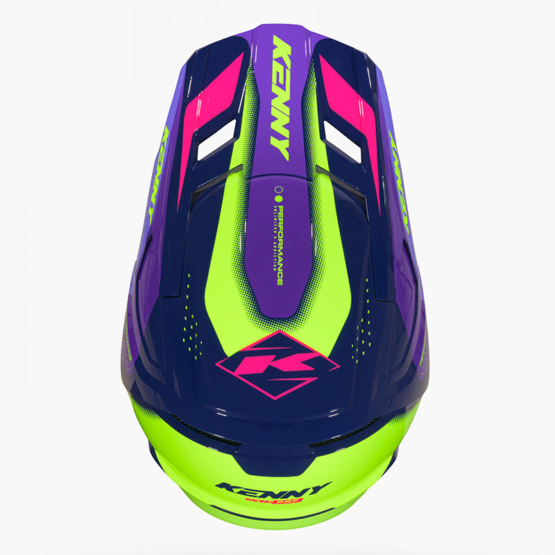 casque enfant kenny performance graphic racing purple 3