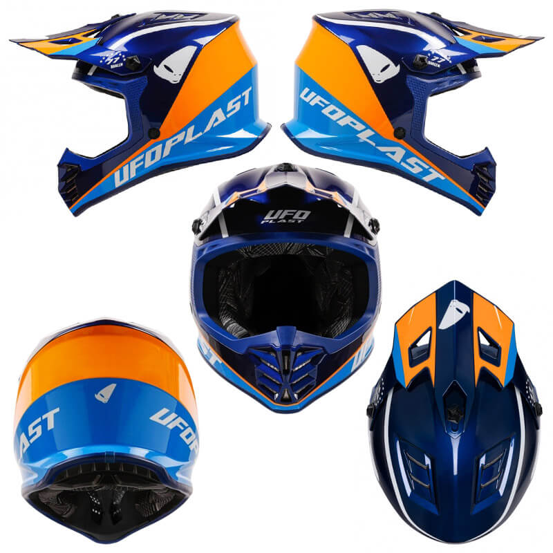 casque enfant ufo korey bleu orange 2024 cross