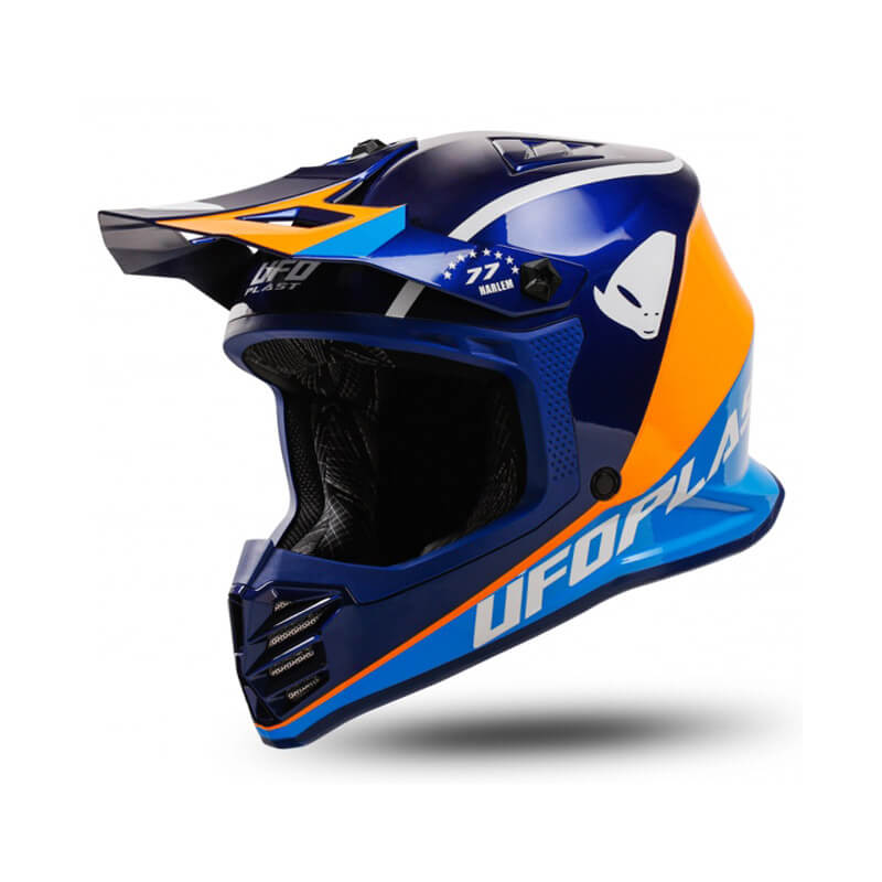 casque enfant ufo korey bleu orange 2024 enduro