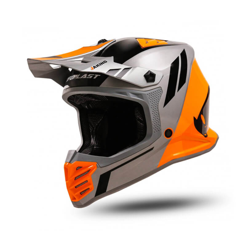 casque enfant ufo korey gris orange 2024 enduro