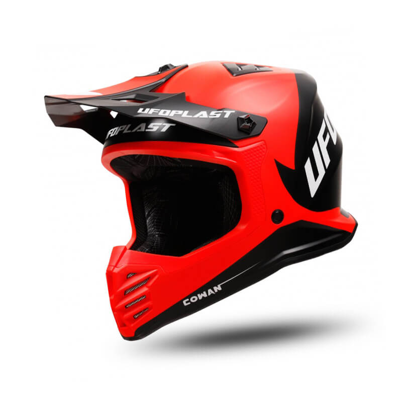 casque enfant ufo korey rouge noir 2024 enduro