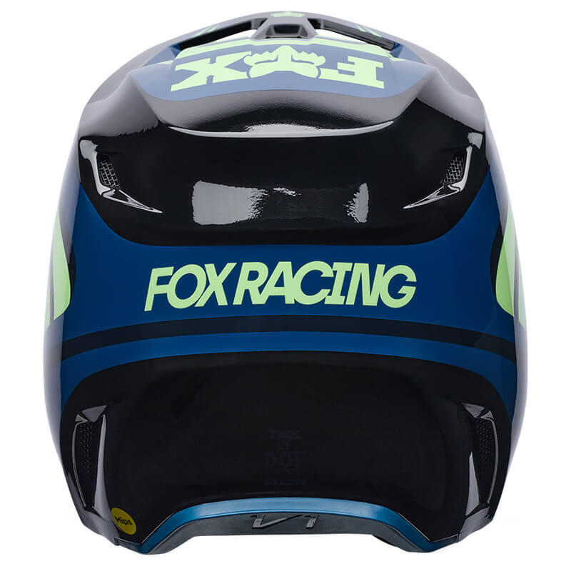 casque fox racing draft bleu 27 end