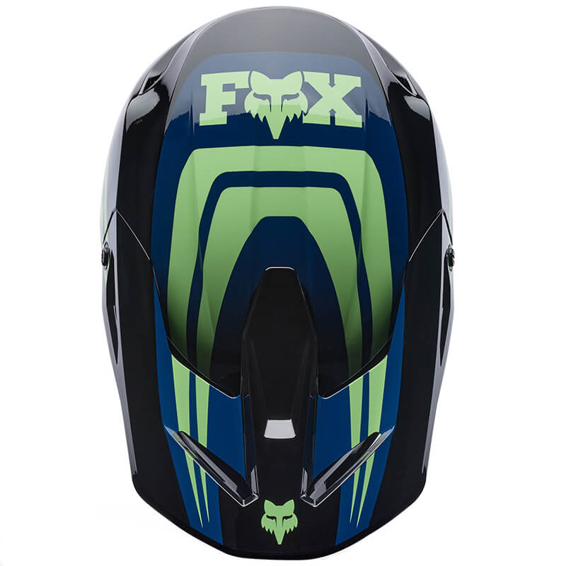 casque fox racing draft bleu 27 mx
