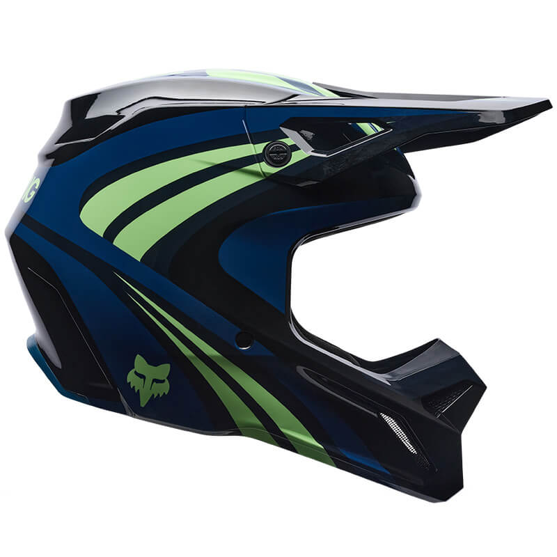 casque fox racing draft bleu 27