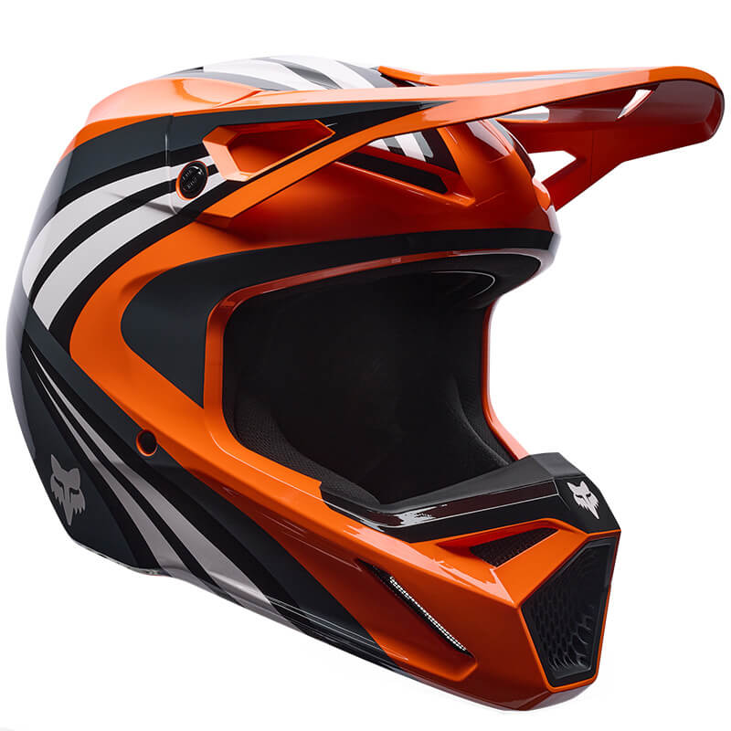 casque fox racing draft orange 27 cross