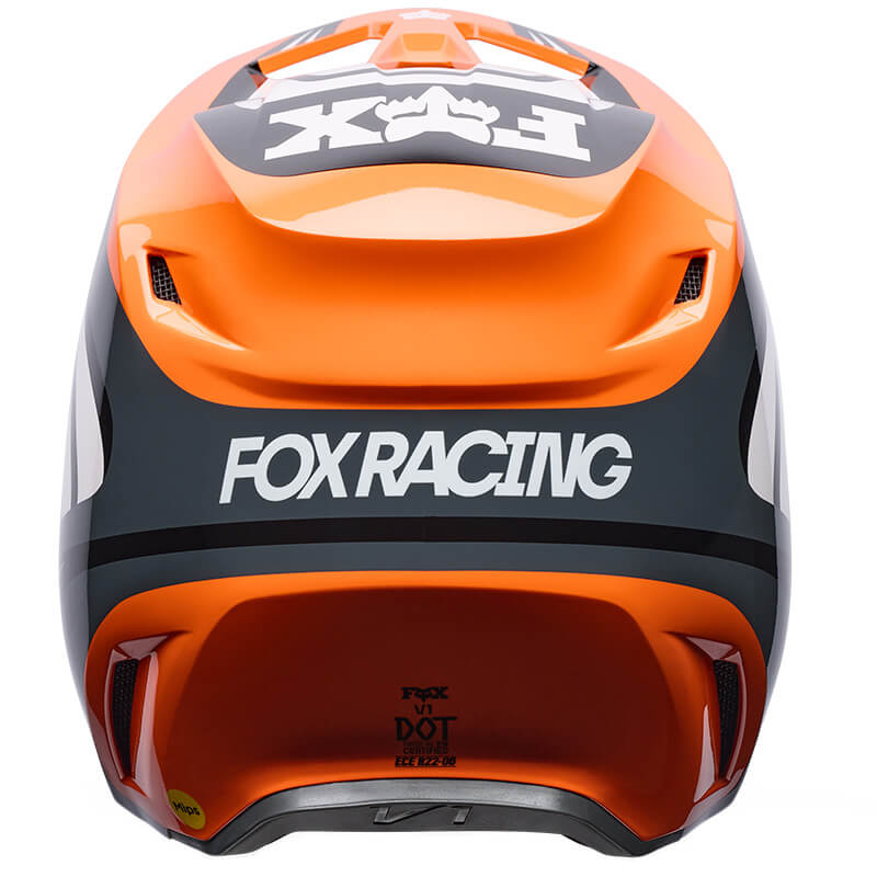 casque fox racing draft orange 27 end