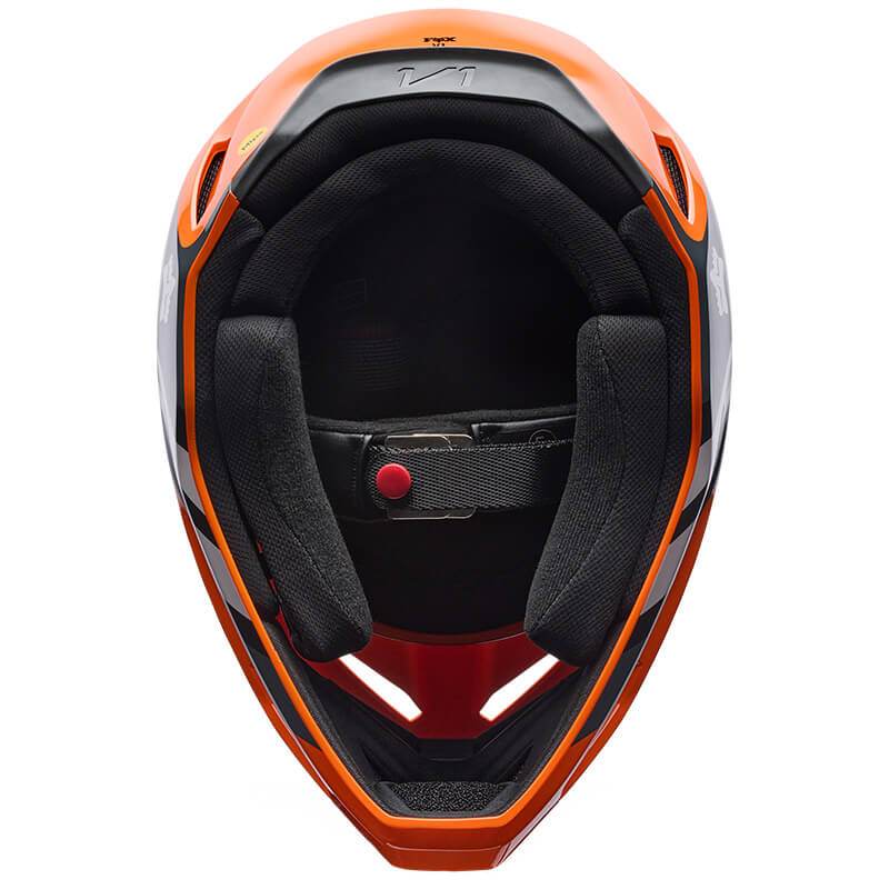 casque fox racing draft orange 27 sx