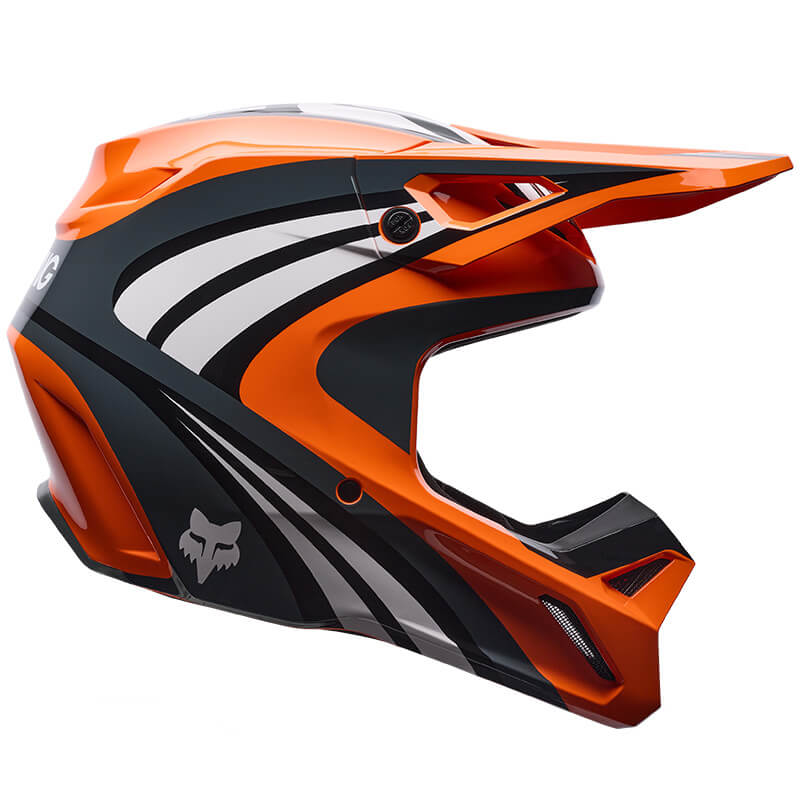 casque fox racing draft orange 27
