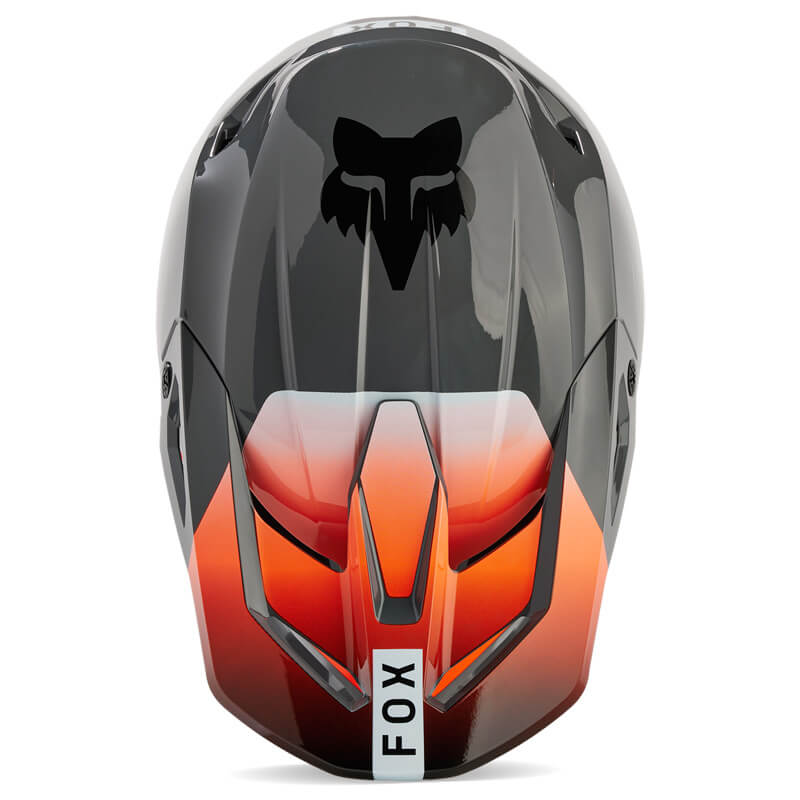 casque fox racing v1 ballast gris 2024 enduro