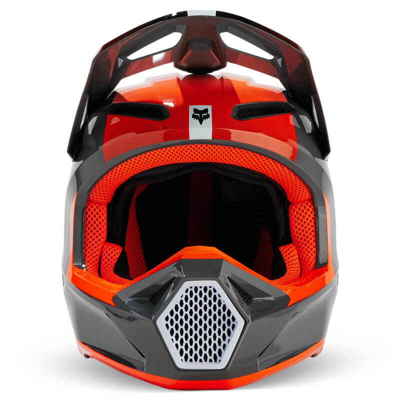 casque fox racing v1 ballast gris 2024 motocross