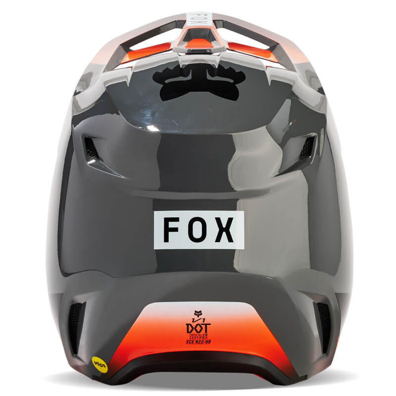 casque fox racing v1 ballast gris 2024 tt