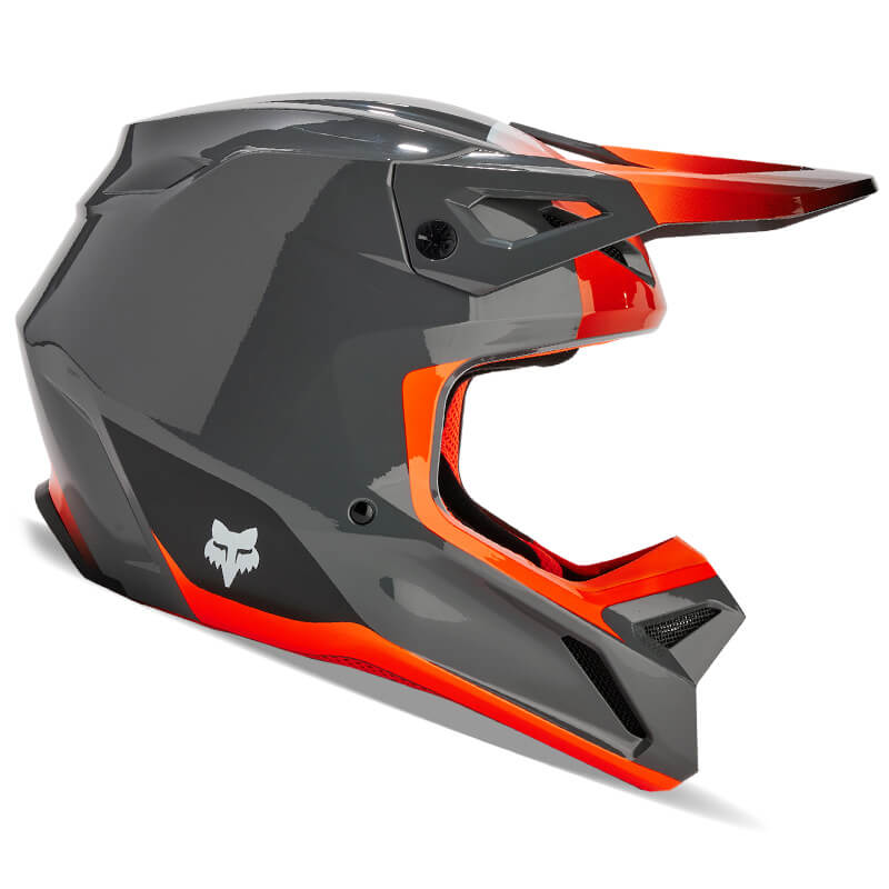 casque fox racing v1 ballast gris 2024