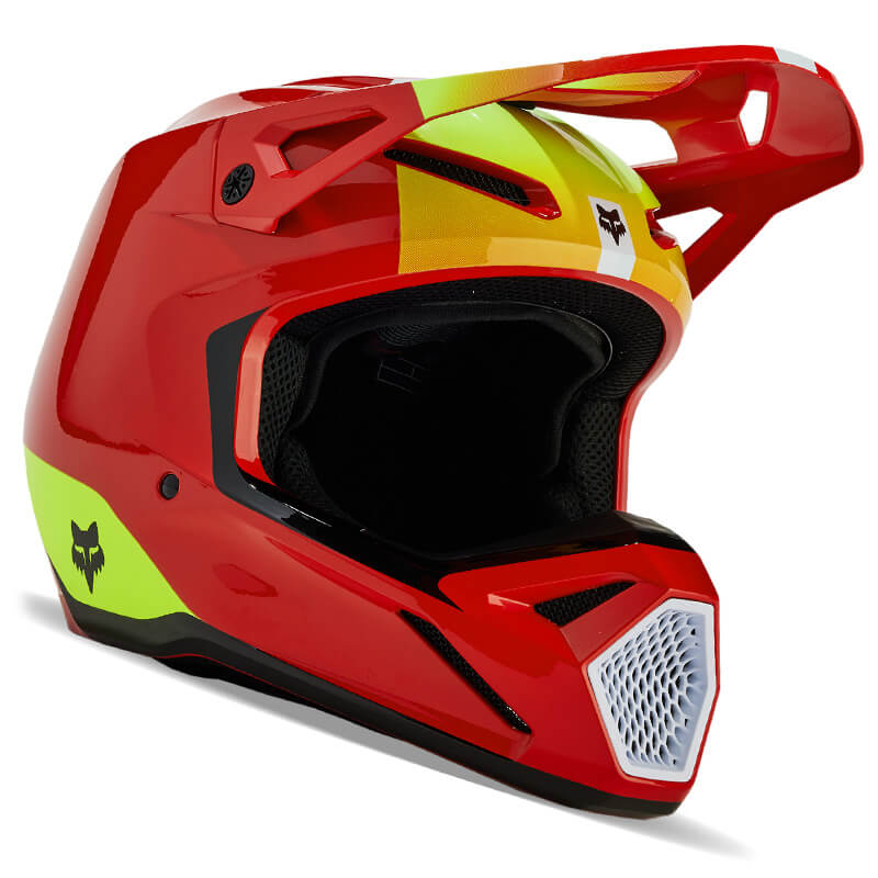 casque fox racing v1 ballast rouge 2024 cross