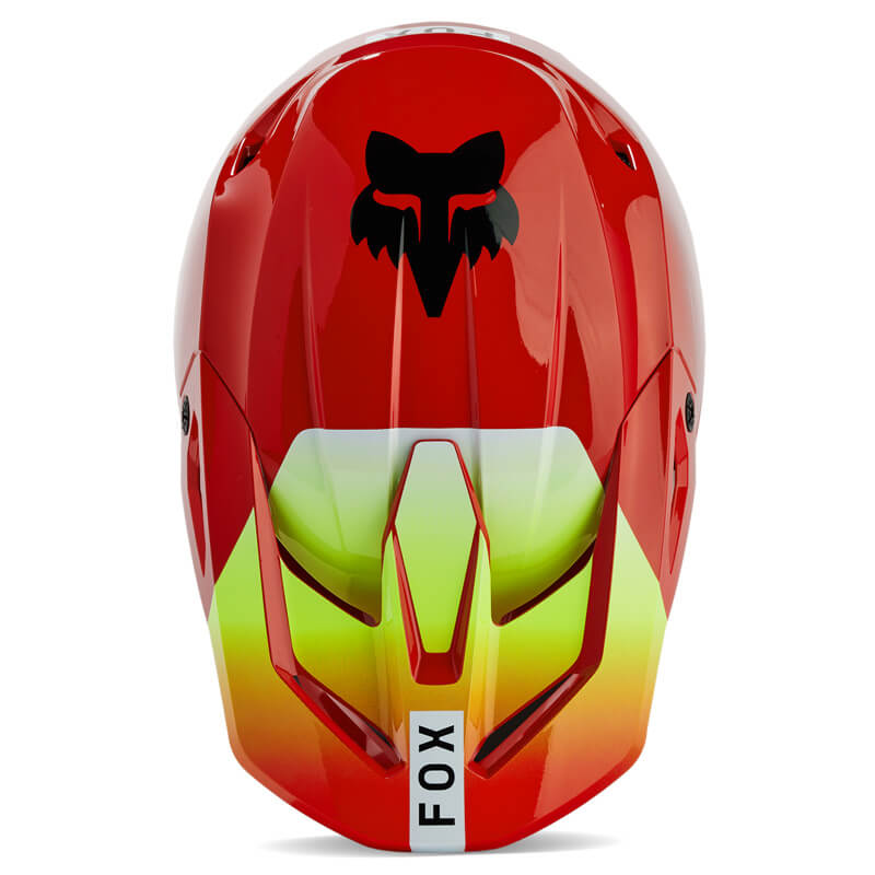 casque fox racing v1 ballast rouge 2024 enduro