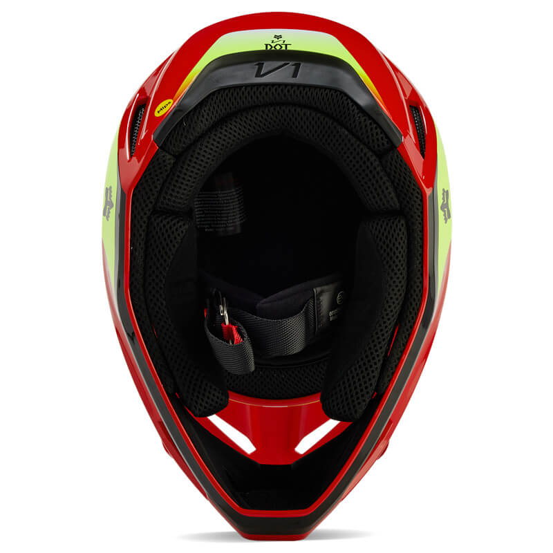 casque fox racing v1 ballast rouge 2024 sx