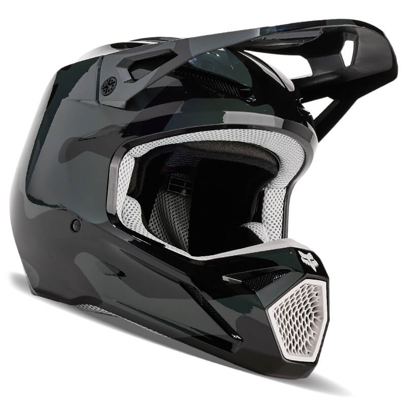 casque fox racing v1 bnkr noir camo 2024 cross