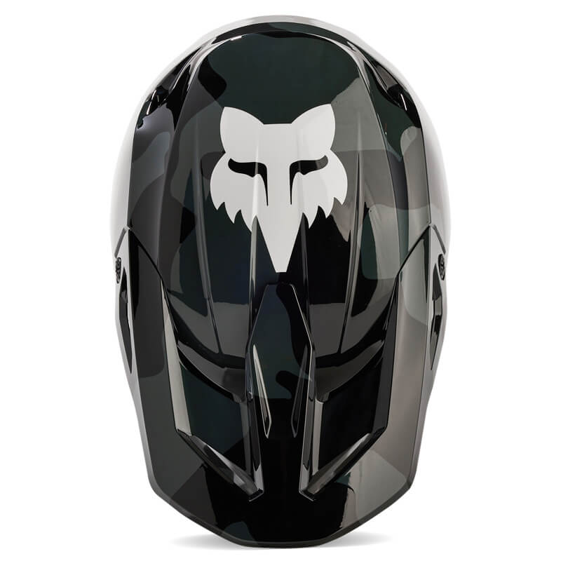 casque fox racing v1 bnkr noir camo 2024 enduro