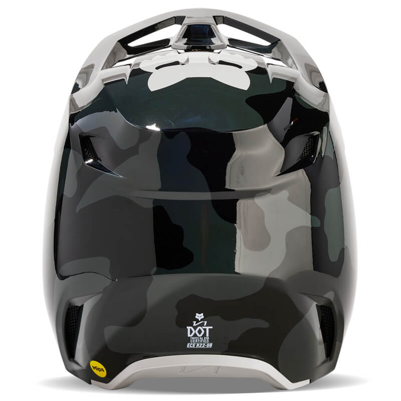 casque fox racing v1 bnkr noir camo 2024 tt