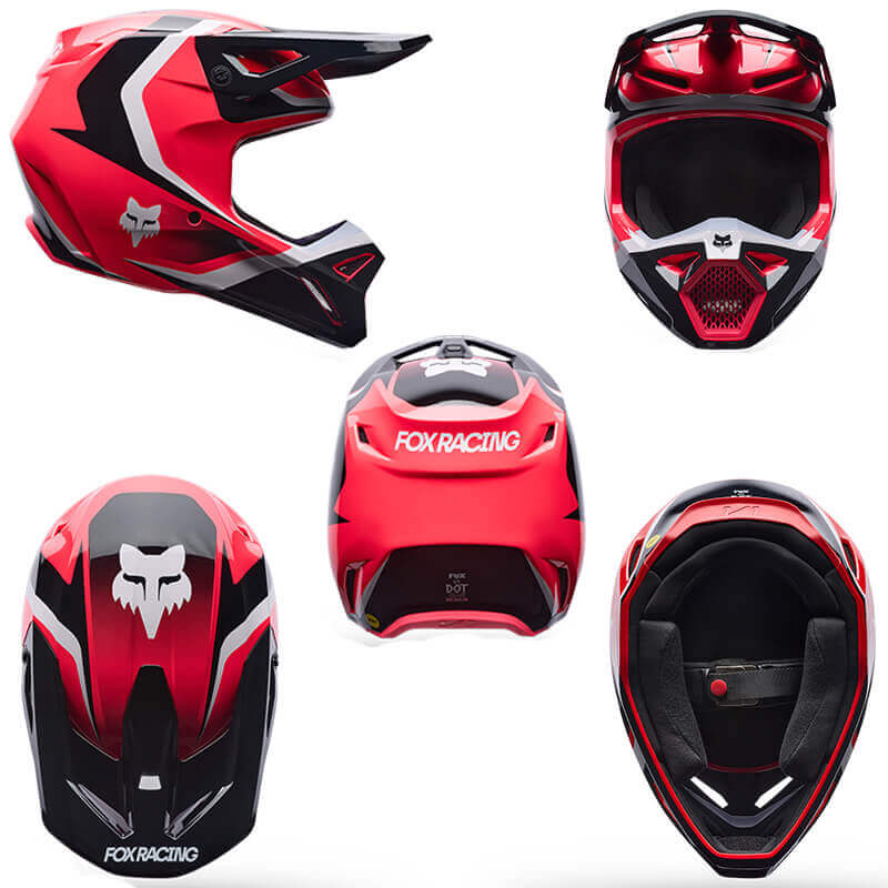 casque fox racing v1 frame rose mx